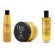 Pack Soin Cheveux Illuminant à l'Huile d'Argan - Shampooing + Masque 300ml + Sérum 100ml - Oro Puro