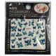 Stickers Nail Accessory Pour Ongles - Sticker Forme Papillon et Fleur Bleu