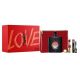 Coffret Black Opium - Eau de Parfum 90 ml + Rouge Volupté Shine N°85 + Mini Mascara
