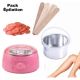 Pack Épilation Professionnel 3en1 - Chauffe Cire Rose + Cire en Galets Rose + Spatules