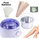 Pack Épilation Professionnel 4en1 - Chauffe Cire Blanc + Cire Azuléne + Spatules + Papier
