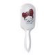 Brosse à Cheveux Démêlante - Blanche Ovale - Chat Au Foulard Rouge