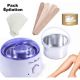 Pack Épilation Professionnel 4en1 - Chauffe Cire Blanc + Cire Miel + Spatules + Papier