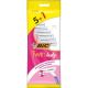Rasoirs Jetables pour Femme - Twin Lady 2 Lames - Lot de 5 + 1