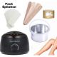 Pack Épilation Professionnel 4en1 - Chauffe Cire Noir + Cire Miel + Spatules + Papier