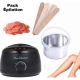Pack Épilation Professionnel 3en1 - Chauffe Cire Noir + Cire en Galets Rose + Spatules