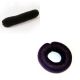 Crepon Boudin Pour Cheveux Avec Bouton Pression - Noir