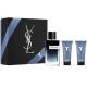Coffret Y pour Homme - Gel Douche 50 ml + Baume 50 ml + Y Eau de Parfum 100 ml