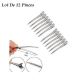 Lot De 12 Pinces Cheveux En Acier Inoxydable