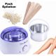Pack Épilation Professionnel 3en1 - Chauffe Cire Blanc + Cire en Grain Chocolat Blanc + Spatules