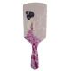 Brosse à Cheveux Plastique Carré avec Robe Rose