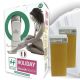 PACK KIT EPILATION - APPAREIL CHAUFFE CIRE + CARTOUCHE CIRE + 100 PAPIER