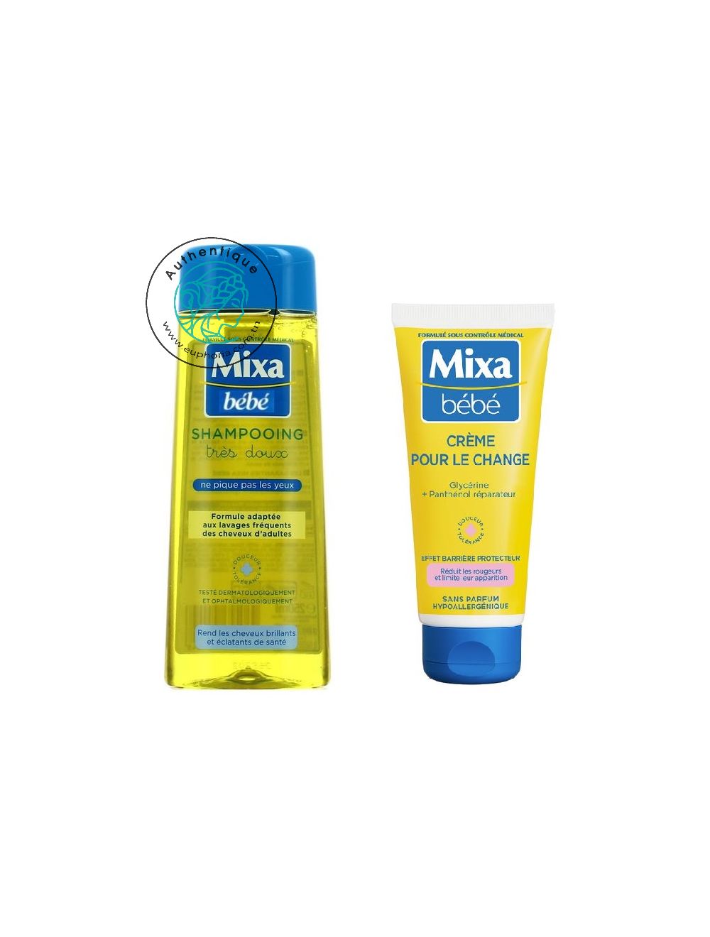 Mixa Pack Mixa Bebe Shampoing Tres Doux 300 Ml Creme Pour Le Change Euphoria Tn