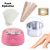 Pack Épilation Professionnel 4en1 - Chauffe Cire Rose + Cire Miel + Spatules + Papier