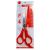 Ciseaux plastique avec brosse - Rouge