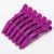 Lot de 6 Pinces à Cheveux Crocodile Professionnel en Plastique - Violet