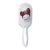 Brosse à Cheveux Démêlante - Blanche Ovale - Chat Au Foulard Rouge