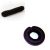 Crepon Boudin Pour Cheveux Avec Bouton Pression - Noir