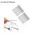 Lot De 12 Pinces Cheveux En Acier Inoxydable