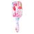 Brosse Cheveux Pneumatique en Bois Coiffage Facile - Flamant Rose