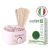 PACK KIT ÉPILATION - APPAREIL CHAUFFE CIRE - CIRE ELASTIQUE GREEN 500GR -  5 SPATULES BOIS